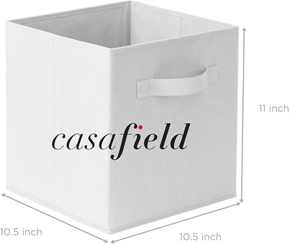 Casafield Set of 6 Collapsible Fabric Cube Storage Bins, Cubby Organizers & More - Image 7