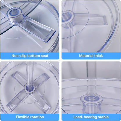 2 Tier Lazy Susan Organizer, 9.7 Inch Lazy Susan Turntable - Image 5