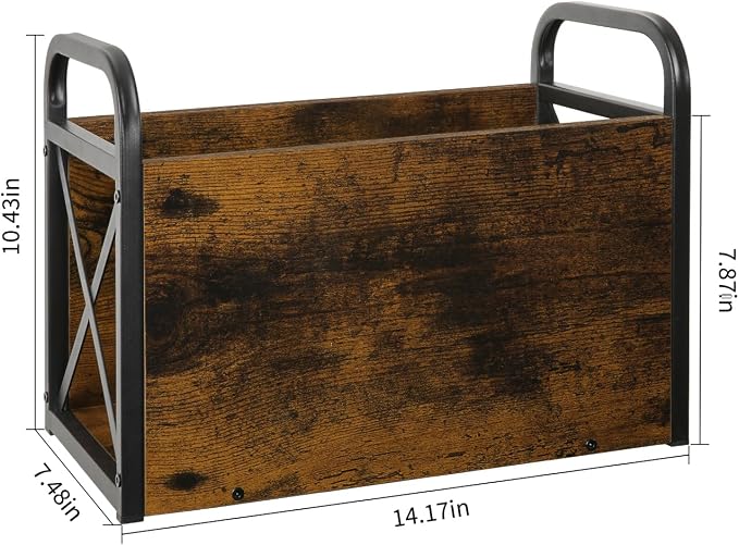 YINMIT Magazine Holder, Magazine Rack Floor, Magazine Storage Basket, Folder - Image 6