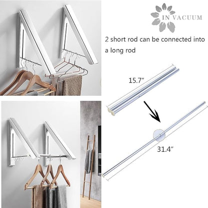 IN VACUUM Clothes Drying Rack Folding Indoor, Folding Drying Racks - Image 3