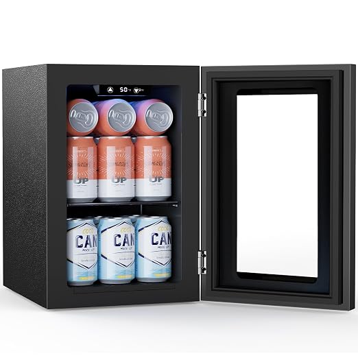 COWSAR Commercial Beverage Refrigerator 24-Can Mini Fridge, Countertop Wine by COWSAR