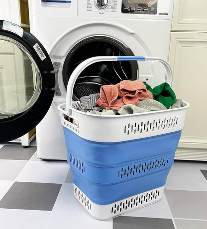 SAMMART 40L Collapsible Plastic Laundry Basket - Image 4