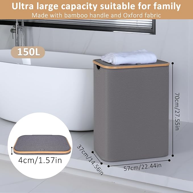 iEGrow 150L Laundry Hamper - Image 2
