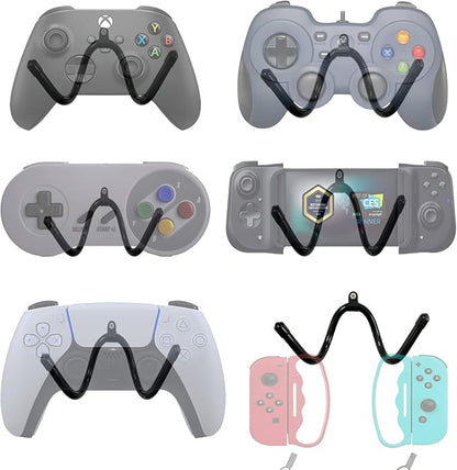 Universal Game Controller Holder Stand, Mini Wall Mount Organizer Rack Hanger - Image 7