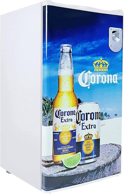 Corona Compact Fridge with Bottle Opener, 90 L/ 95 Quart 3.2 Cubic Foot by Koolatron