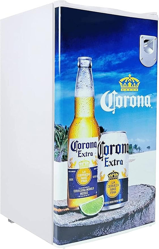 Corona Compact Fridge with Bottle Opener, 90 L/ 95 Quart 3.2 Cubic Foot by Koolatron