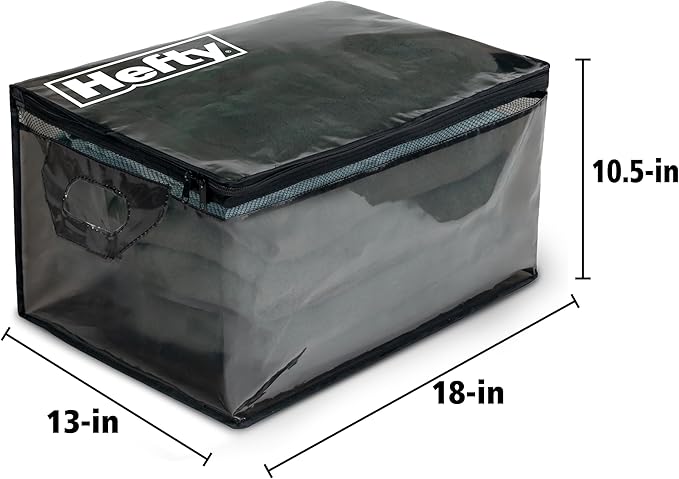Hefty Large Flexible Tote with Breathable Mesh, Double Zipper, 2 Handles – Ideal - Image 5