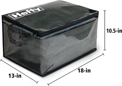Hefty Large Flexible Tote with Breathable Mesh, Double Zipper, 2 Handles – Ideal - Image 5