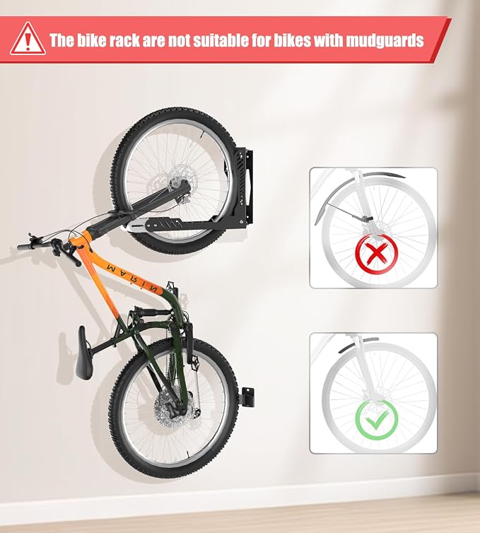 Swivel Bike Wall Mount, Space Saving Bike Rack Garage, No Heavy Lifting - Image 7