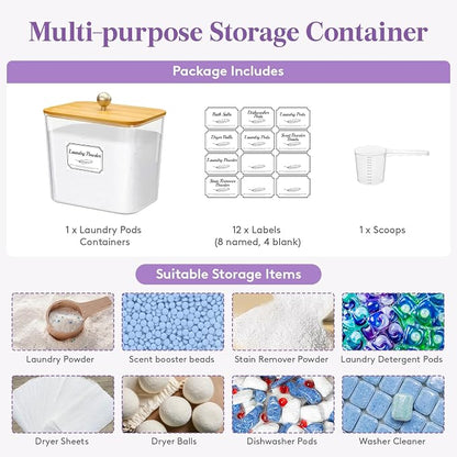 Lifewit Laundry Pods Container - Image 3