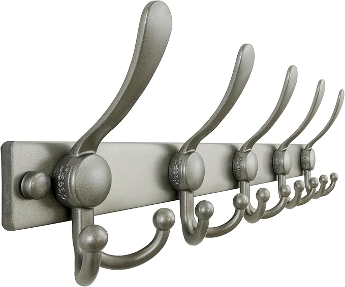 Dseap Coat Rack Wall Mount 2.0 Pro: Heavy Duty 300% Thicker, Stainless Steel by Dseap