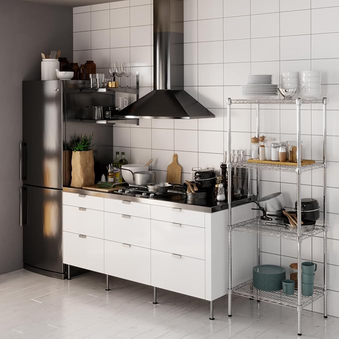 18" Deep x 24" Wide x 64" Height Wire Shelving Kit | 4-Tier | NSF Commercial - Image 2