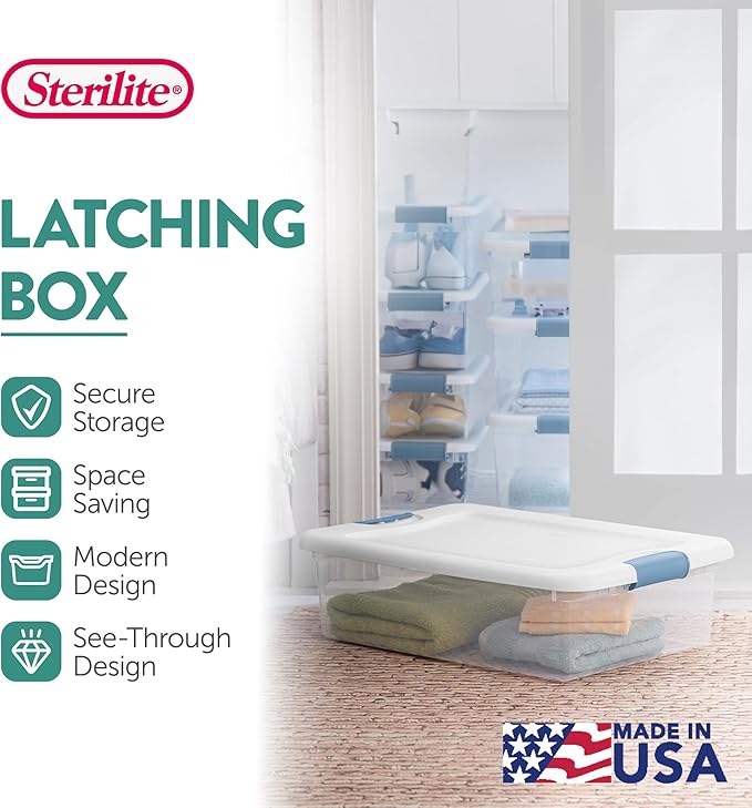 Sterilite 24-Pack Latching Box, 32 Quart - Image 4