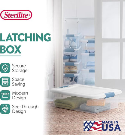Sterilite 6-Pack Latching Box, Under Bed Storage Bins - Image 3