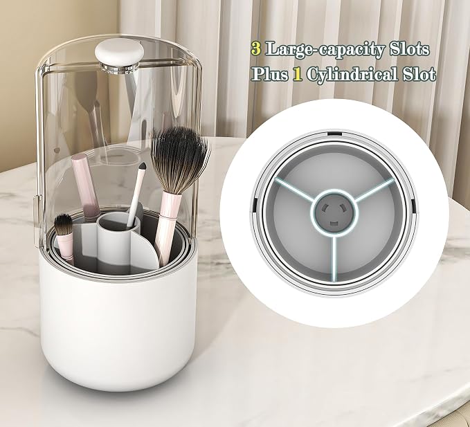Makeup Brush Holder with Dustproof Cover - Image 6