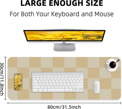 Leather Desk mat, Non-Slip Desk mat, Waterproof PU Leather Desk pad Protector - Image 2