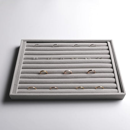 Frebeauty Stackable Velvet Jewelry Organizer Trays - Image 5