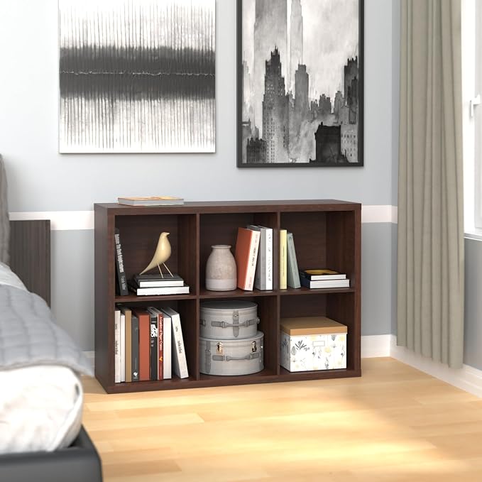 ClosetMaid 6 Cube Storage Shelf Organizer Bookshelf - Image 2
