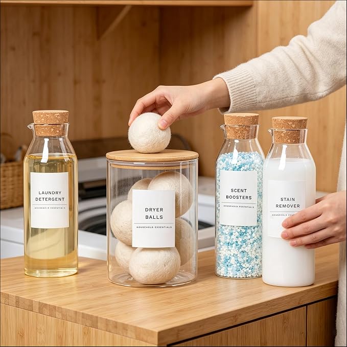 Glass Laundry Detergent Dispenser Set - Image 3
