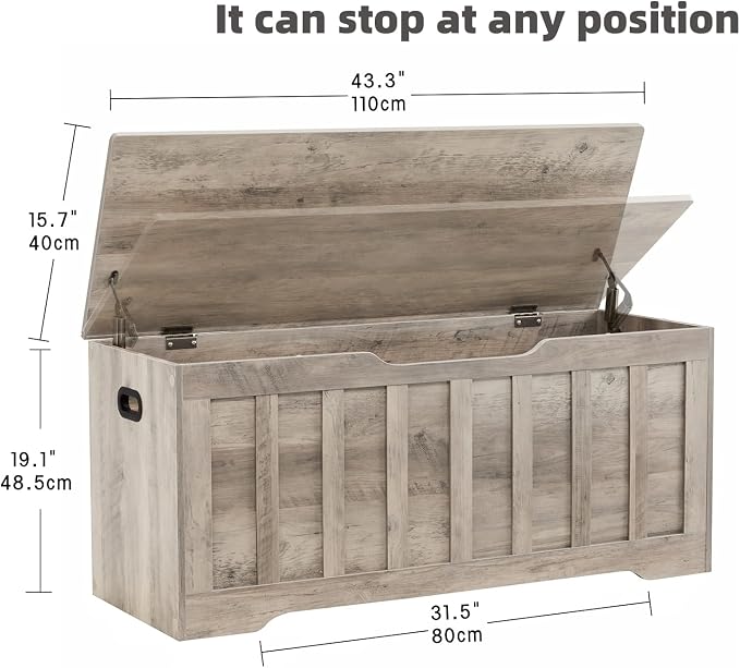 VANKILEY 43.3" Storage Chest Extra Large, Storage Trunk - Image 2