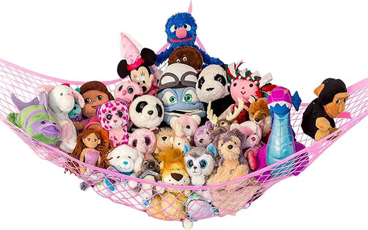 Stuffed Animal Hammock, Large | Corner Stuffed Animal Storage & Plushie Net | by LillysLove