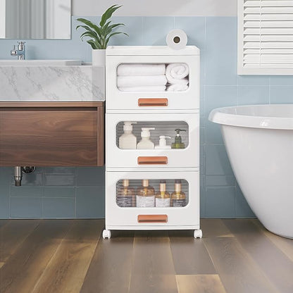 VECELO Plastic Storage Cabinet - Image 2