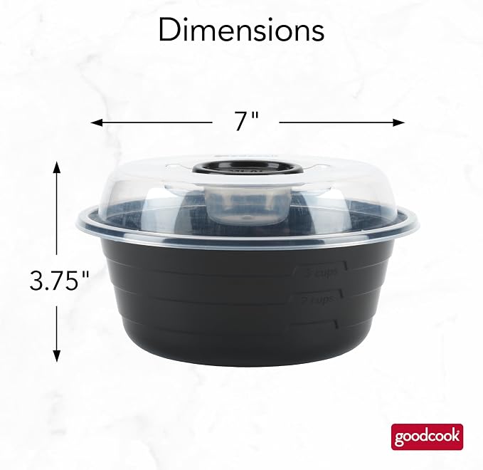 GoodCook 4-Cup Meal Prep Bowls Set - Image 2