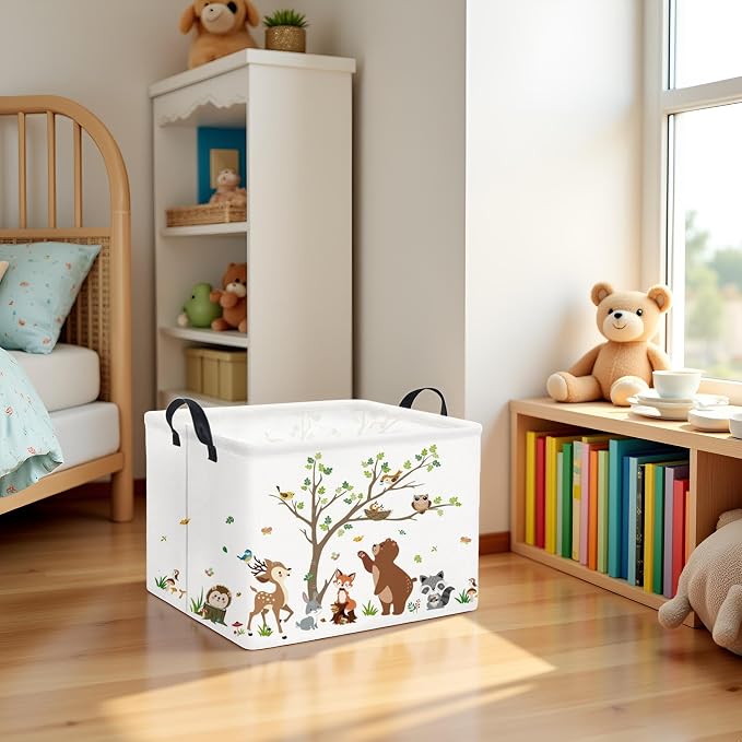 Rectangular Kids Storage Basket Baby Storage Basket - Image 4