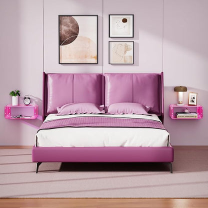 Acrylic Floating Nightstand, Bedside Table, Nightstand Shelf Wall Mounted - Image 5