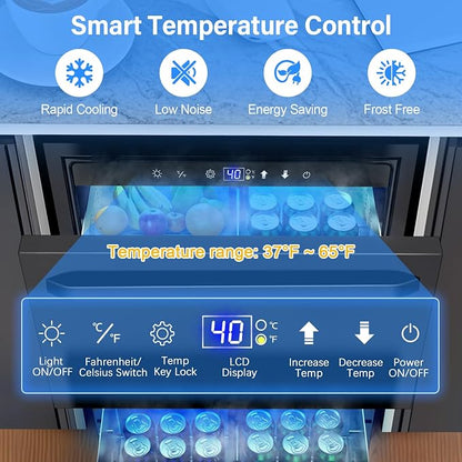 24 Inch Outdoor Refrigerator for Patio - Image 3