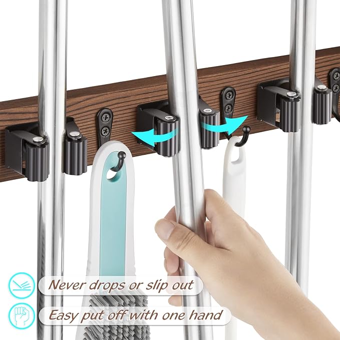 Mop Broom Holder Wall Mount - Image 3