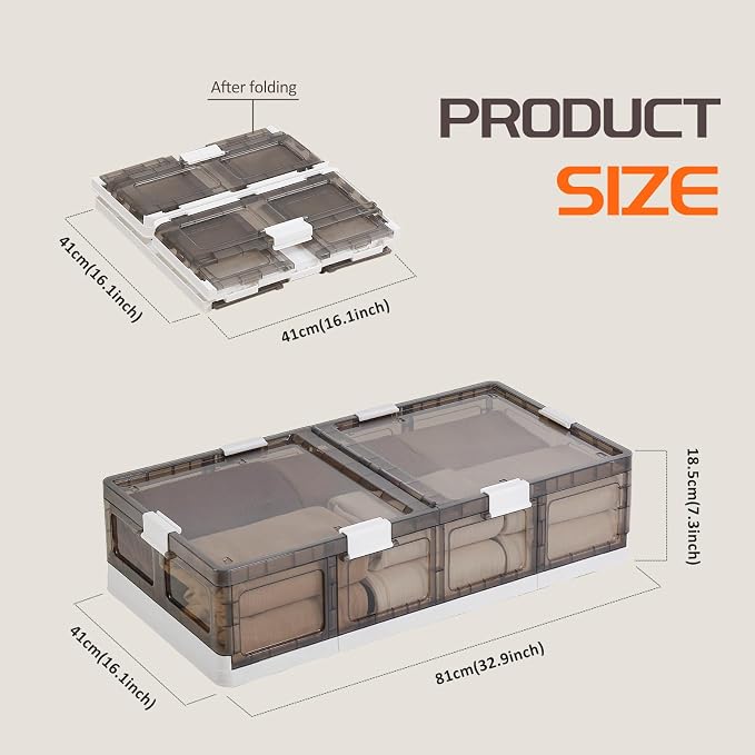 2-Pack Under Bed Storage Containers - Image 2