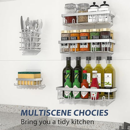 Liuoud 5 Pack Shower Caddy Organizer Rack Shelf - Image 8