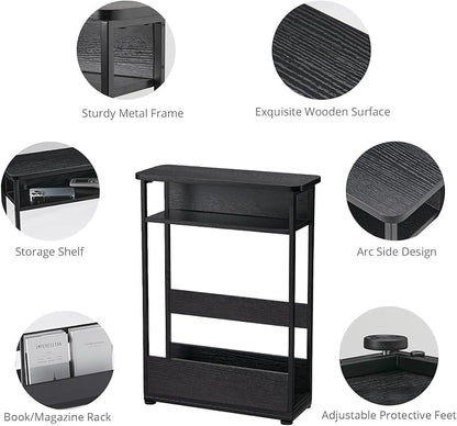 Narrow Side Table, 3-Tier Slim End Table - Image 4