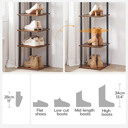 HOOBRO Vertical Shoe Rack, 8-Tier Narrow Shoe Shelf, Shoe Storage Organizer - Image 5
