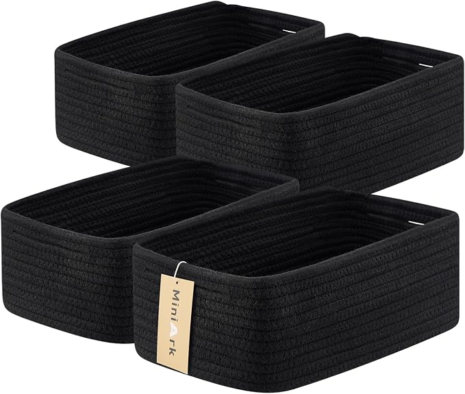 Small Storage Baskets for Organizing | Closet Organizer Bins | Shelf Toy Basket by MiniArkStorageBasketsHome