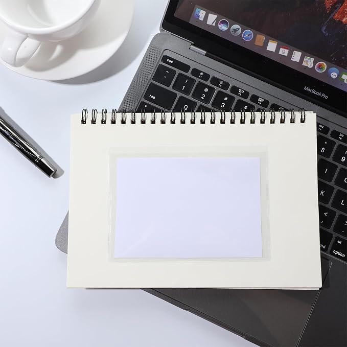 100 Pack Clear Adhesive Pockets 3" x 5" Index Card Pockets - Image 10