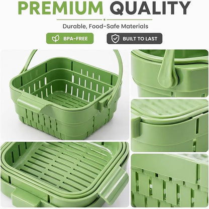 Foldable Hanging Sink Drain Basket – Stretchable Kitchen Colander - Image 5