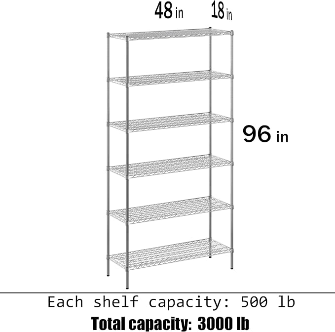 Wire Shelving Kit | NSF Commercial Storage Rack Unit - Image 3
