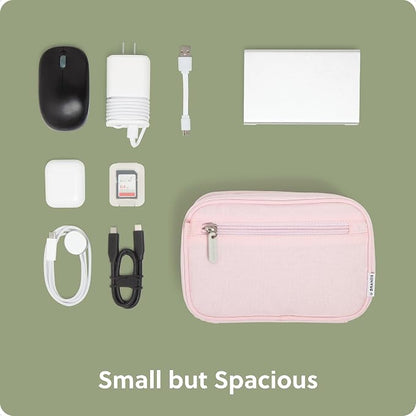U Brands Canvas Tech Organizer Pouch 9 Compartments, 7.8 x 5 Inch Cable - Image 5
