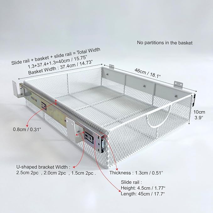 Pull Out Closet Drawer for Clothes | Sliding Wire Basket for Wardrobe Cabinets - Image 2