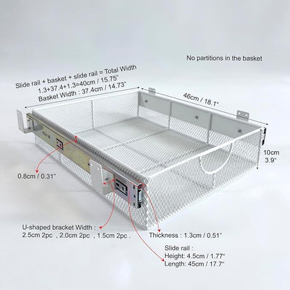 Pull Out Closet Drawer for Clothes | Sliding Wire Basket for Wardrobe Cabinets - Image 2
