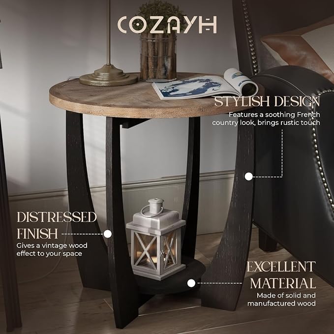 Rustic Farmhouse End Table - Image 4