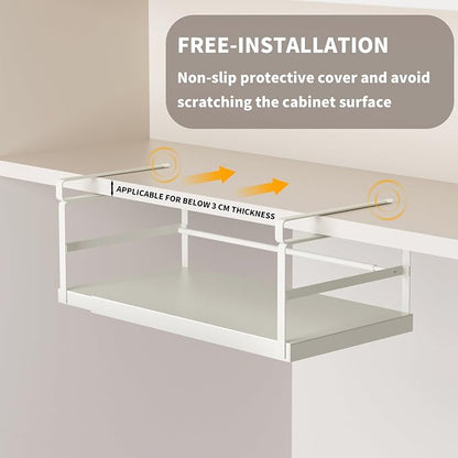 Finnhomy 2 Pack Under Cabinet Organizer, Pantry Organizers and Storage - Image 6