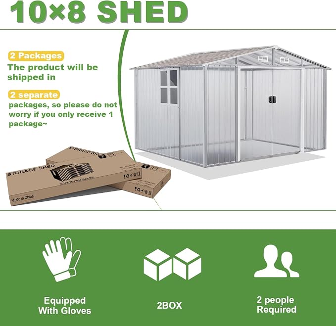 Gotland 10FT x 8FT Sheds & Outdoor Storage, Storage Shed - Image 3