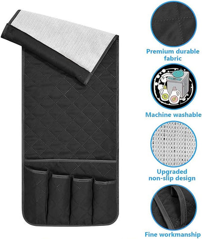 Sofa Armrest Organizer Non-Slip Arm Chair Bedside Caddy Storage Organizer - Image 3