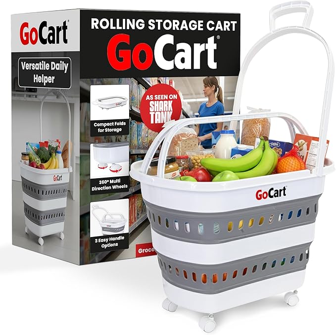 dbest Products Folding Gocart Laundry Basket by dbestproductsInc