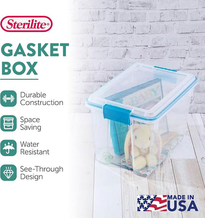 Sterilite 18-Pack Gasket Box, Weather-Resistant Storage Bins - Image 2