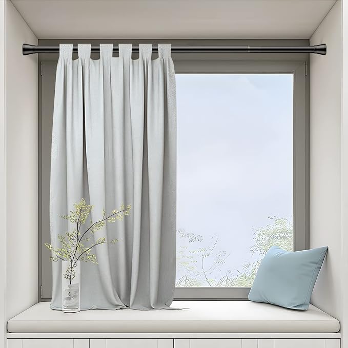 AIZESI Tension Shower Curtain Rod 45-77 Inch No Drilling Adjustable, No Slip - Image 8