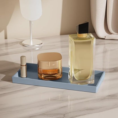 Vanity and Bathroom Tray, 9.8" ABS Countertop Organizer, Waterproof Vanity Tray - Image 4